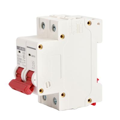 DC Miniatur-Leistungsschalter Mini 50A DZ47 63Z C50 2P Leistungsschalter für Solare Photovoltaikanlage DC500V
