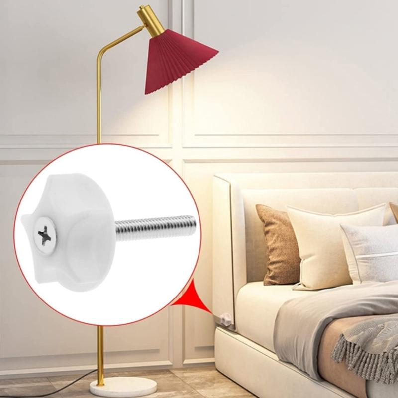 Professional Standoff Bolt Stainless Steel Wall Support Fixing Screws Decor Hardware Washers for Divan Beds Fittings 4x