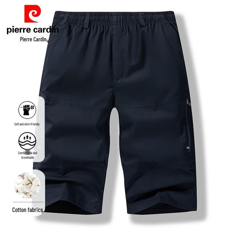 Pierre Cardin Men s Casual Pure Cotton Capri Pants 5XL темно-синий