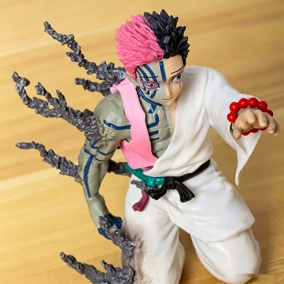 Anime Demon Slayer Figur Modell Juuni Kitsuki Akaza Kampf Figur Puppe Kimetsu No Yaiba Schreibtisch Dekoration Sammlung Geschenke