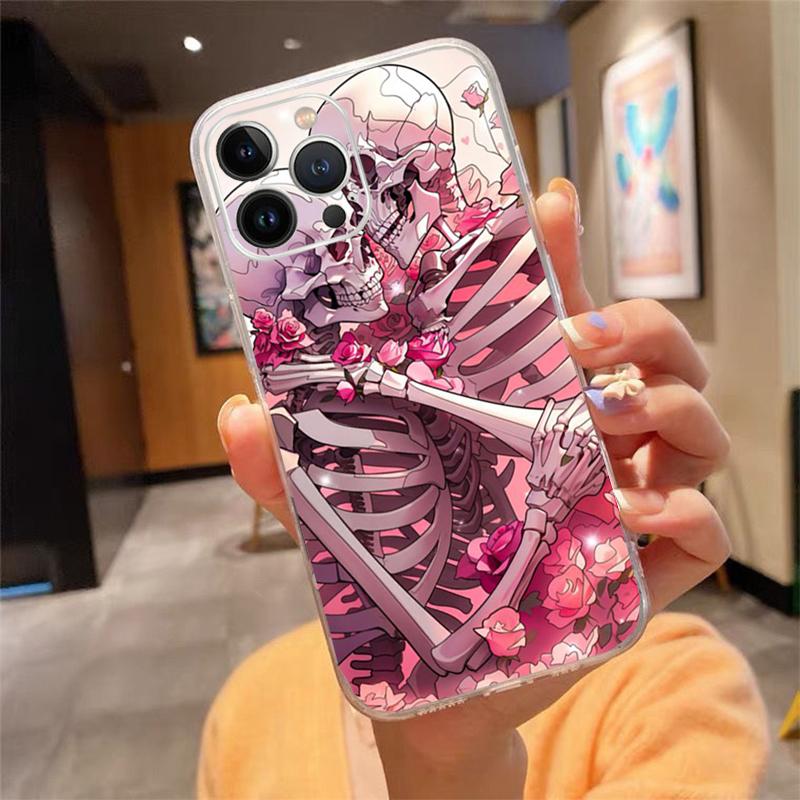 Skeleton Phone Case For iPhone 17 Pro Max Air 17 16 15 14 13 Pro Max 15 16 Pro 15Plus
