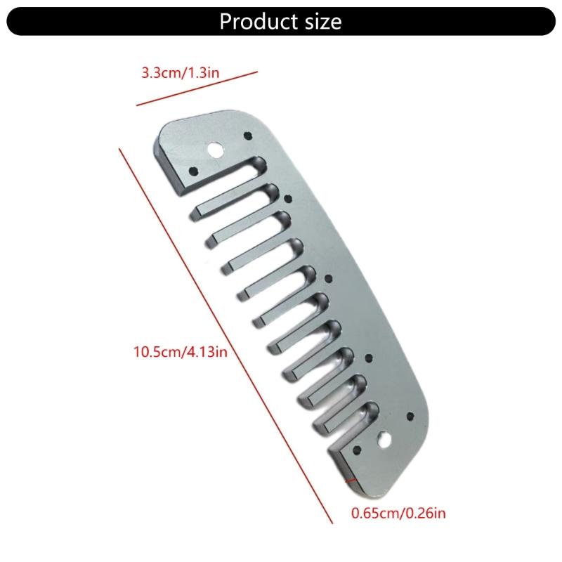 Classical Blues Harmonica 10 Holes Design Metal Texture Body Portable for Travel Performances and Music Enthusiasts