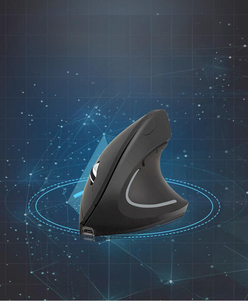 Fifth-Generation Rechargeable Vertical Ergonomic Optical Mouse (Left & Right-Handed)