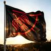Viking Red Raven Norse Mythology Black Flag 2x3ft 3x5ft Polyester Outdoor Garden Patio Wall Decor Banner