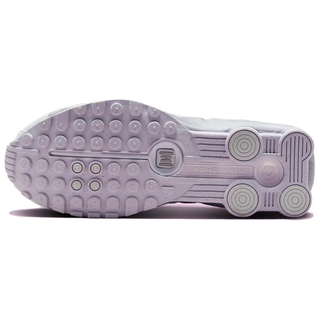 New Nike Shox R4 White Metallic Platinum Barely Grape Women's HF5076-100