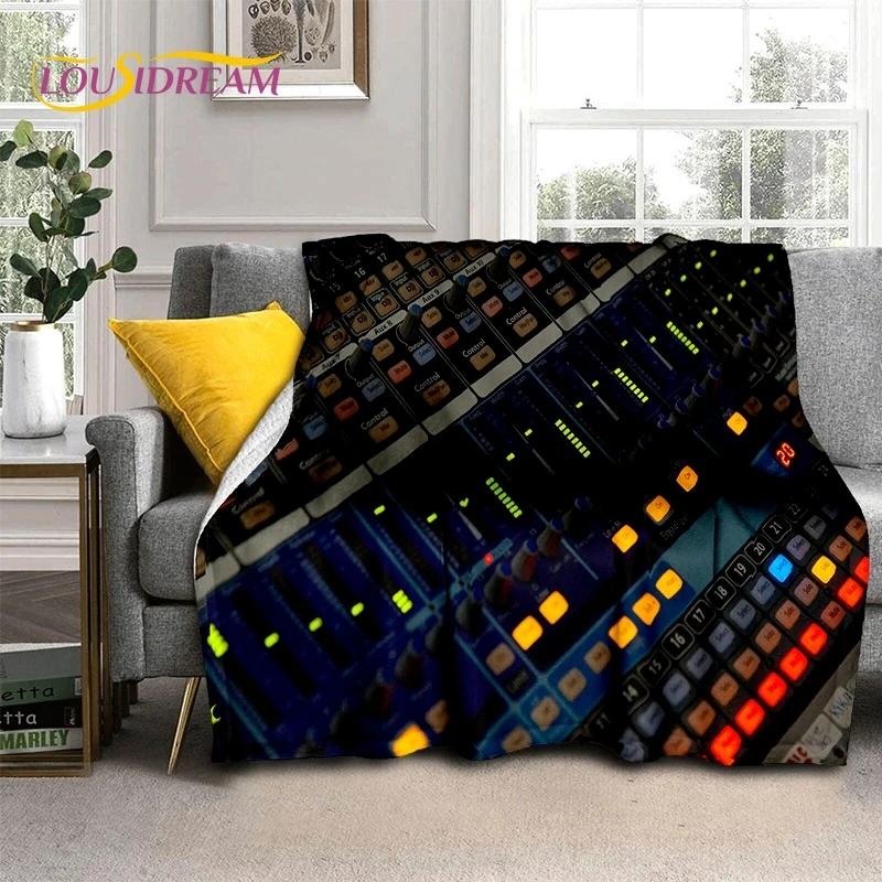 Vinylová deska Hudba DJ Displej Páska Měkká flanelová deka na postel Ložnice Pohovka Piknik, Přehozová deka na přikrytí Venkovní volný čas Dárek
