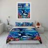 Orca, coral, fish, moon. Bedding sets Duvet cover sets Duvet covers Pillowcases(1*Duvet Cover 2*Pillowcases without duvet insert)