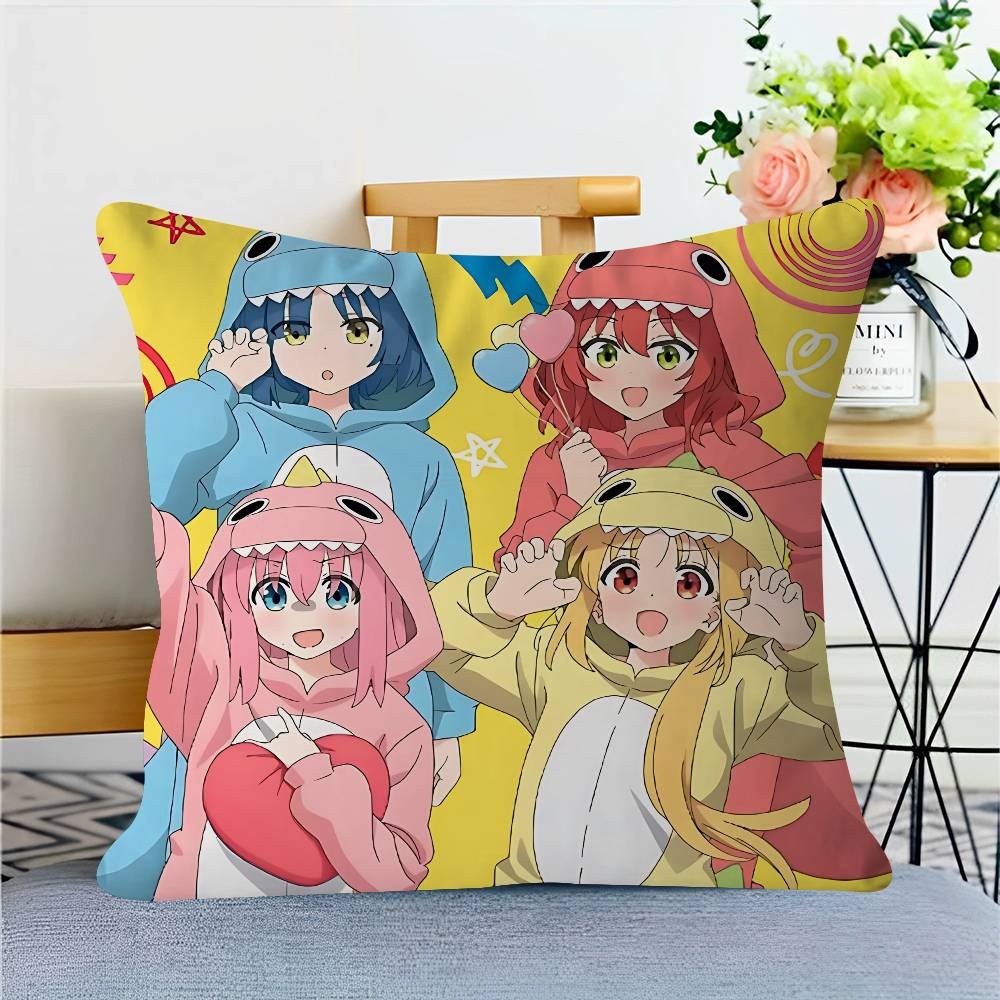 Anime B-Bocchi-The-Rock Pillowcase Toon Gift Cushion Cover Bedroom Home Sofa Chair Seat Decor Pillow Case