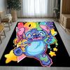 Tappeto da Salotto Antiscivolo con Disegno di Mostro Kawaii a Punti S, Morbido Tappeto per Camera da Letto, Stanza dei Giochi dei Bambini, Divano, Zerbino Decorativo per la Casa, Regalo