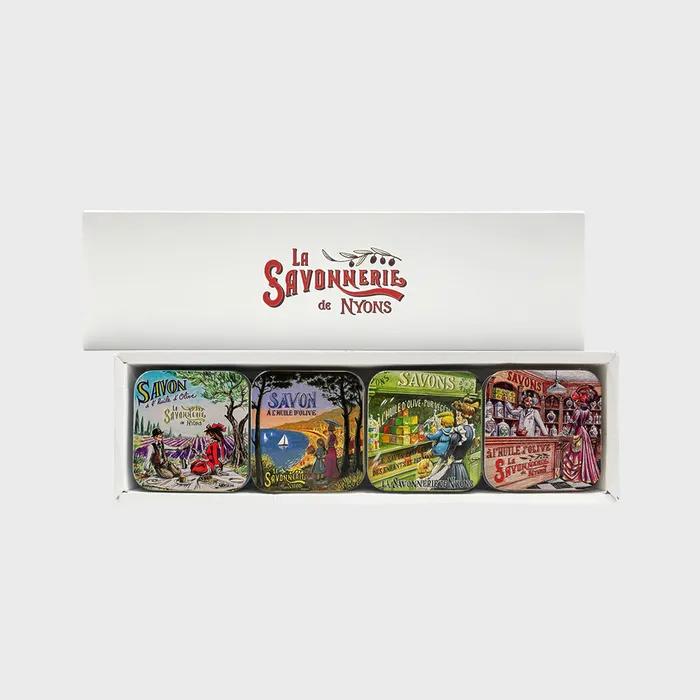 French Tin Case Soap 4p Sleeve Package