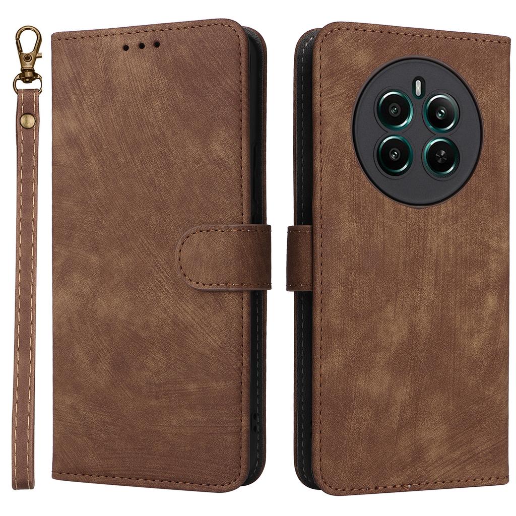 For Realme 12 4G/12+ 5G/Narzo 70 Pro 5G/Narzo 70 5G/P1 5G/13 4G Wallet Case RFID Blocking TPU Inner Shell Leather Phone Cover