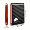 Rfid Carbon Fiber Leather Men Airtag Wallets Purse Credit Card Holder for Air Tag Purse Black Luxury Minimalist Wallet for Men