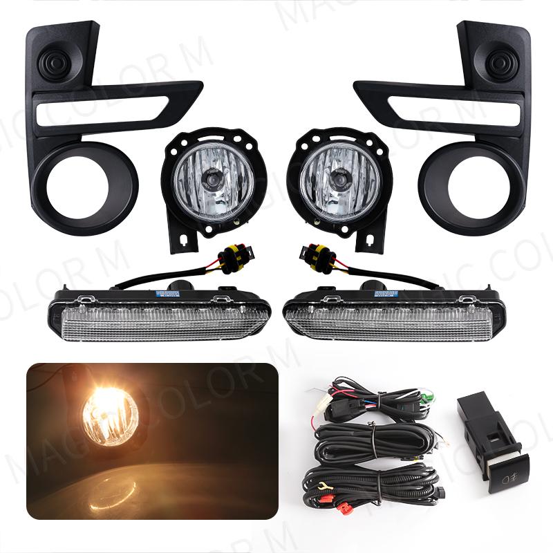 

Для Toyota Raize 2020 2021 2022 светодиодные противотуманные фары дневного света DRL дневные ходовые огни с проводным выключателем крышка автомобиля Стайлинг 12 В