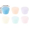 6 Pack Salad Dressing Container with Lid Reusable Condiment Dip Jar Leakproof To Go Sauce Cup for Lunch Box Accessories