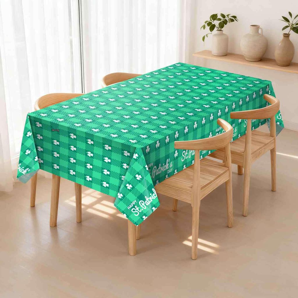 Disposable PEVA Cartoon Balloon Tablecloth - Oil-Proof, Thickened for Birthdays & Kindergarten Parties