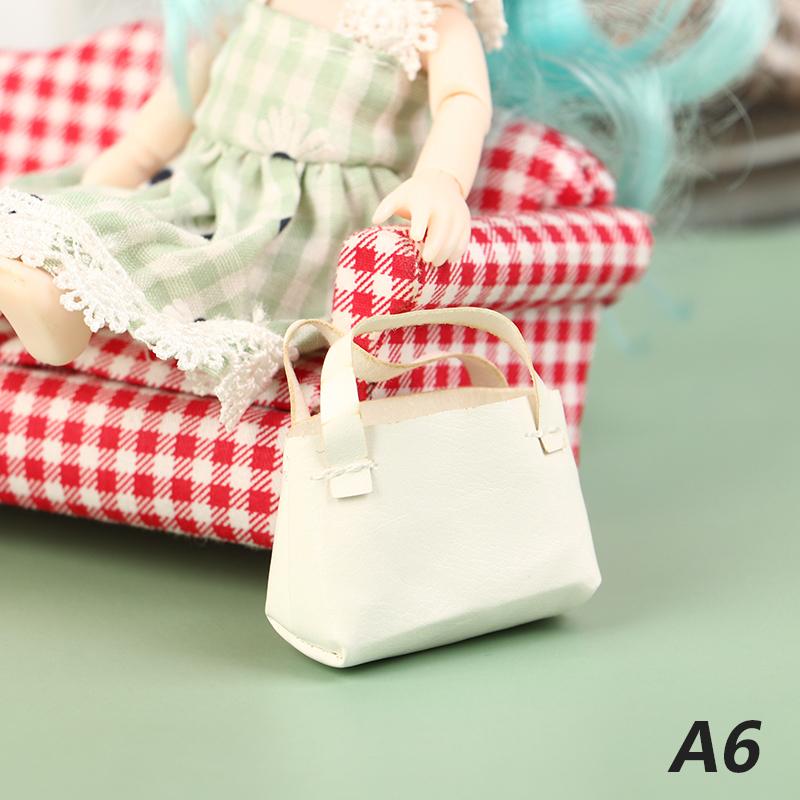

1 шт. Милая миниатюрная кукольная сумка, игрушки для 1/6 Bjd 30 см, аксессуары для кукольного домика белый