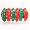 European-American Red Rhinestone Christmas Headband & Hair Clip