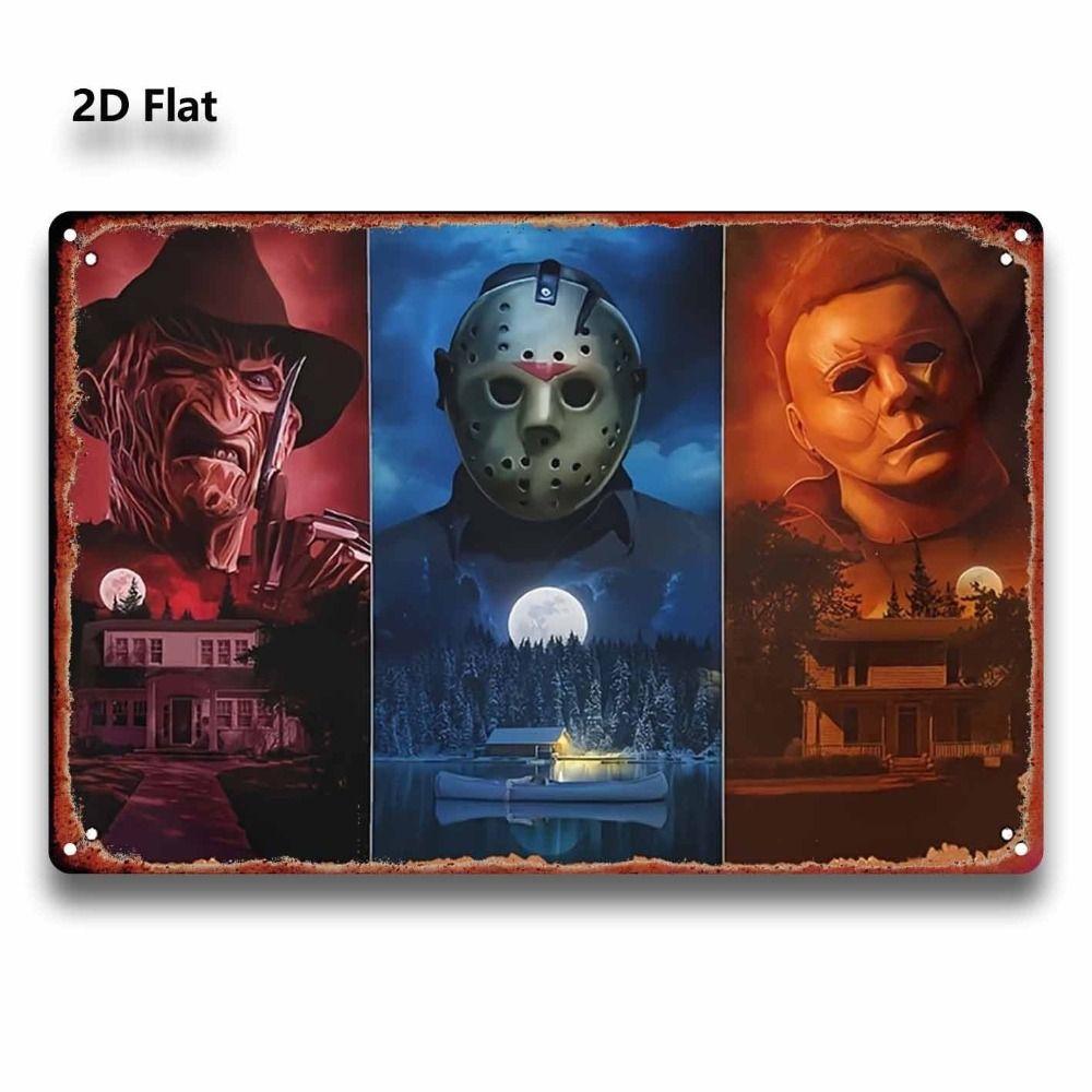 Metal Wall Sign Anime Horror Corpse Party Scene 20x30cm Decor