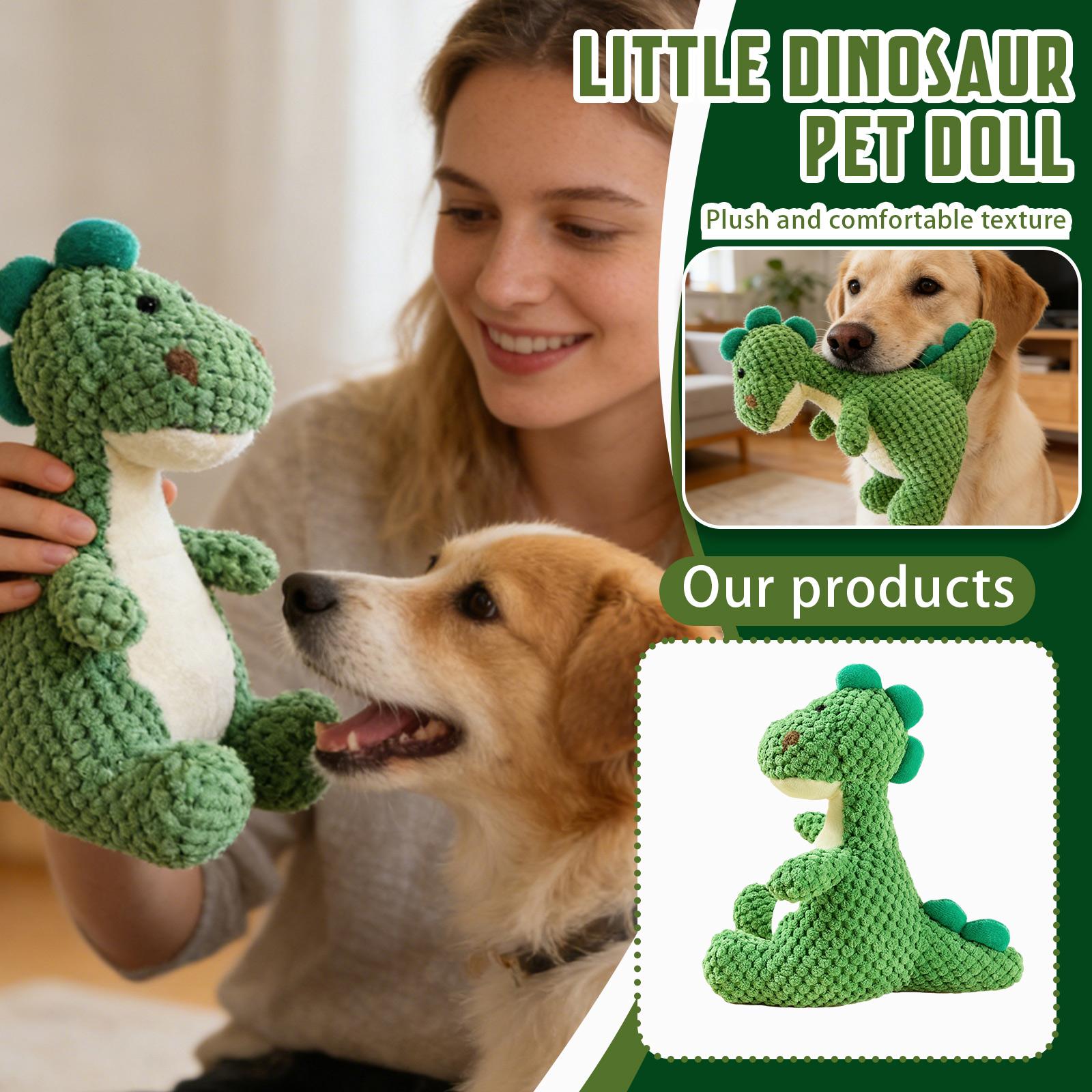 

Plush Dinosaur Stuffed Animal Soft Toy for Kids and Toddlers Cuddly Dino Doll with Textured Fabric for Bedtime Playroom Nursery Gift S зелёный