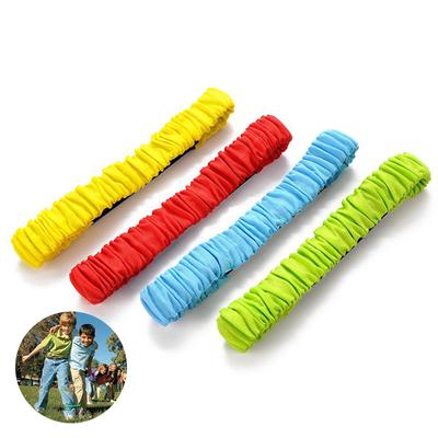 Legged Race Bands Elastic Tie Rope Outdoor Relay Race Games for Kids Parent Child Interaction Toys School Competition Props TMZ