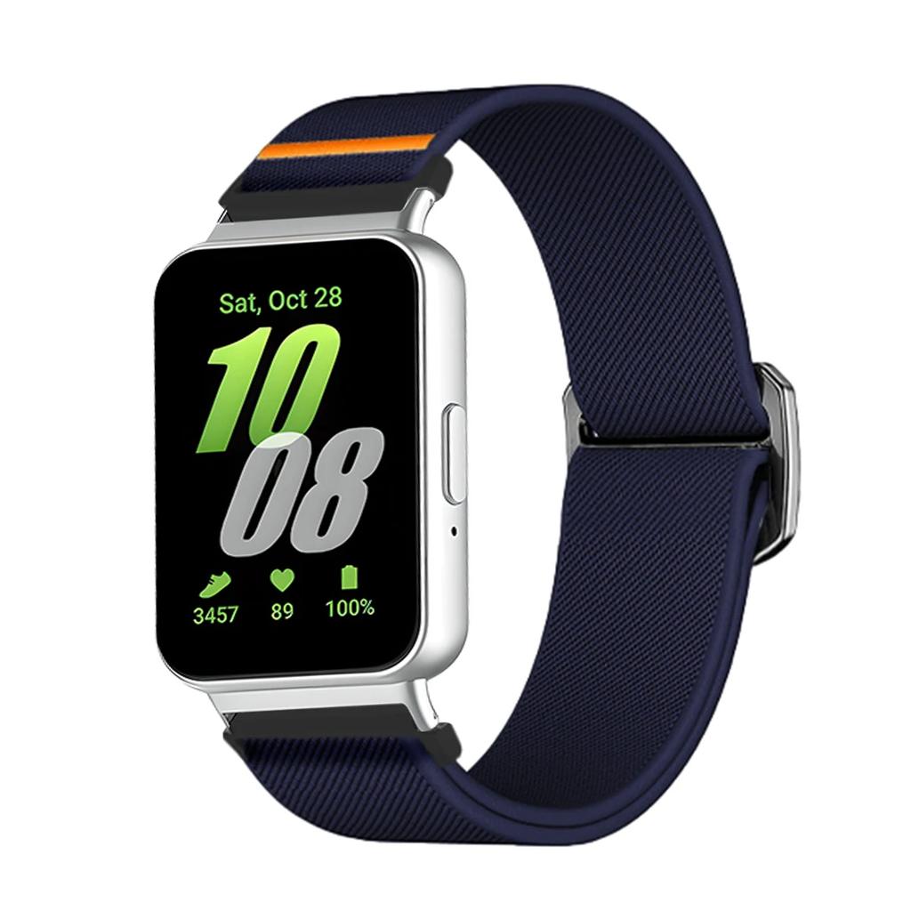 Nylon Loop Strap for Samsung Galaxy Fit 3 Adjustable Elastic Bracelet Watchband for iWatch Samsung Galaxy Fit3 Band Accessories