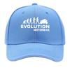 UnisexS Evolution Motorbike Print Outdoor Hat Woven Textile Machine Washable Sandwich Baseball Cap