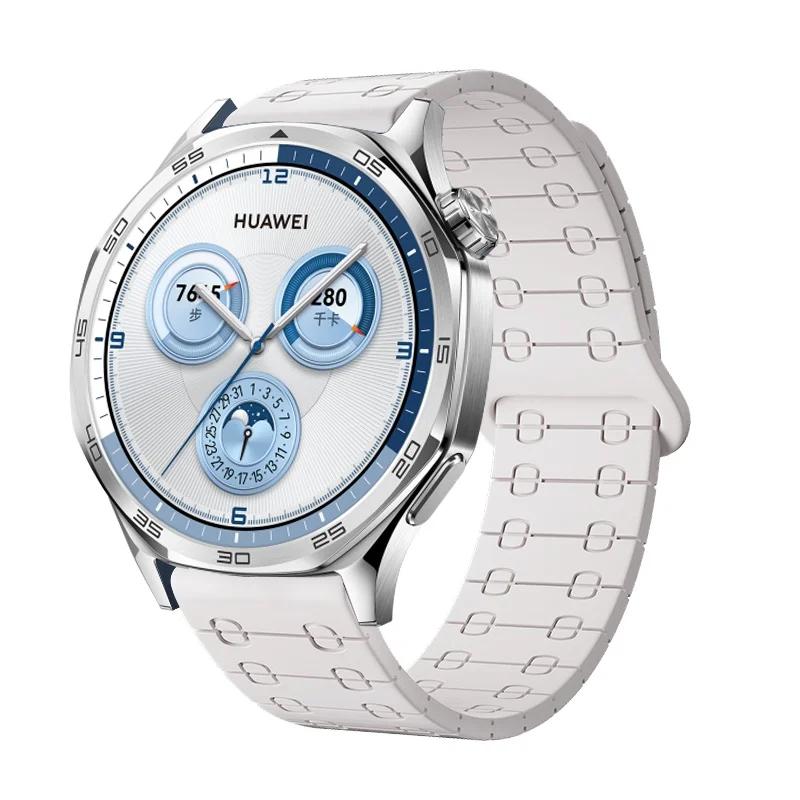 Silicone Band For Huawei Watch GT 6 GT6 Pro 46mm Strap Magnetic Loop Correa For Huawei Watch 5 Pro 4 3 GT6 GT5 GT4 GT3 GT2 GT2e
