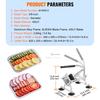 Commercial Vegetable Slicer, 3/8 inch Fruit Slicer, Stainless Steel and Aluminum Alloy Vegetable Cutter Slicer Machine, Manual Slicer with Non-slip