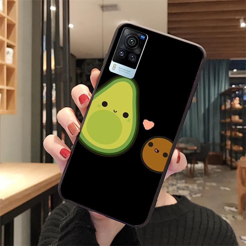 Frucht Avocado Handyhülle für VIVO V21E V21 V23 V23E V2109 Y53S Y33S Y55 Y76 Y31 Y21 Y72 Y01 Y21S Y11S
