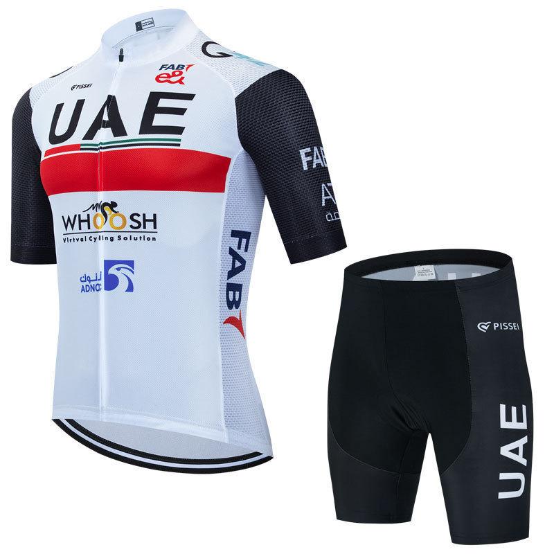 Grenzüberschreitender Heißverkauf Tour de France UAE UAE Team Radsportanzug kurzärmeliger Anzug Herren Radsportbekleidung schnelltrocknend atmungsaktiv