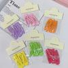 5pcs/set Bagged Cute Solid Waterdrop Shape Hair Clips For Girls BB Side Hairpins Basic Barrettes Kids Fashion Hair Accessories