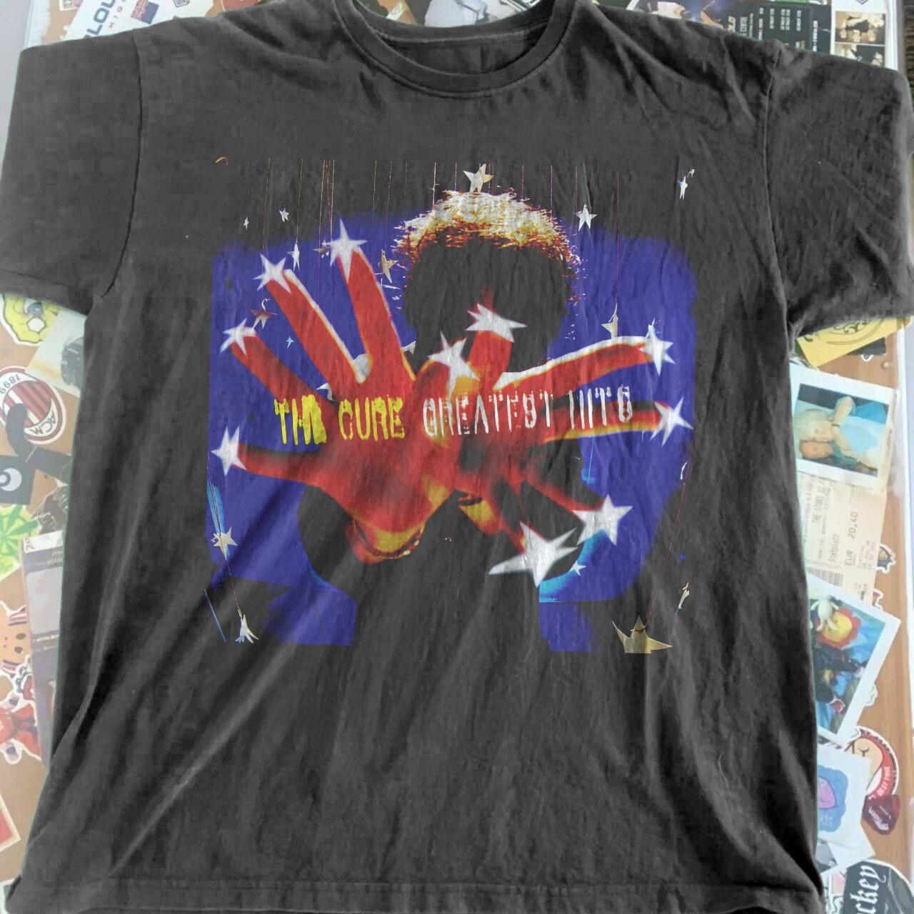 The Cure Greatest Hits Unisex Black Cotton T-Shirt S