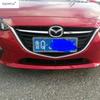Car Front Middle Grille Grill Strip Decoration Molding Cover Trim ABS Chrome Accessories Exterior Kit For Mazda 3 2014 2015 2016