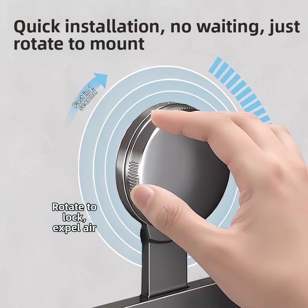 Punch-Free Suction Cup Hook Strong Load Bearing Storage Rack Light Luxury Wall Hook Cabinet