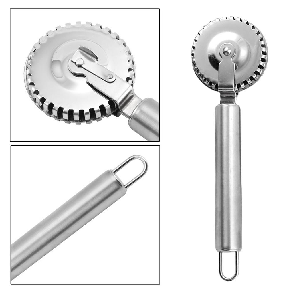 Stainless Steel Ravioli Roller Cutter Wheel for Precise Pastry Dough Sealing Crimping for Home Baker and Professional