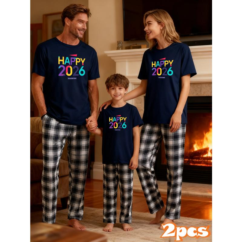

2026 Leisure Outfit, Lightweight Short Sleeve Shirts & Versatile Plaid Pants & Casual Trips XXL темно-синього кольору