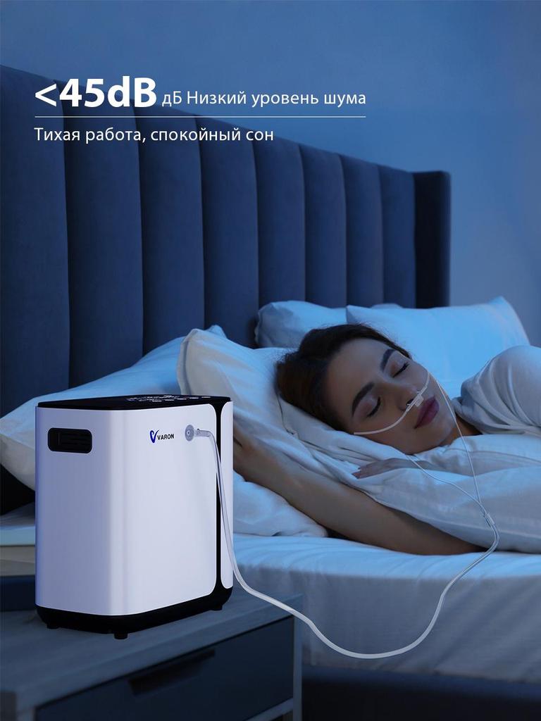 VARON Oxygen Concentrator, Oxygen Machine for Home, Portable Oxygen Concentrator, 1-6L/min, ≤45dB, Silent