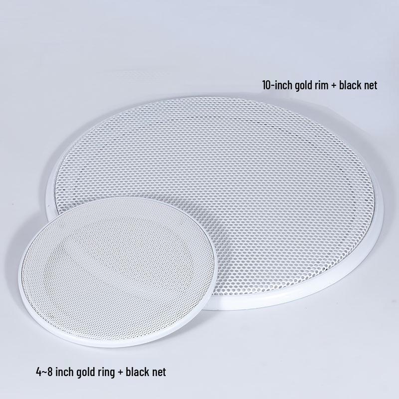 16-Pack Speaker Grille Covers: 4-Inch, 5-Inch, 6-Inch, 8-Inch, 10-Inch Metal Mesh Decorative Rings