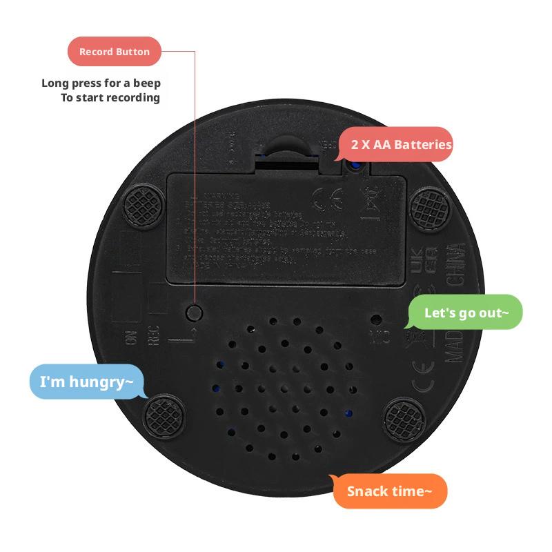 5colors Dog Cat Communication Buttons Voice Recording Button for Pet Training Buzzer 30 Second Record Playback Interactive Pet T