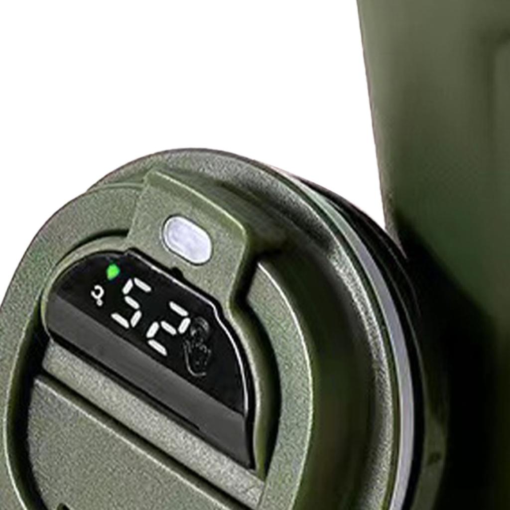 Smart Temperature Display Coffee Cup Portable 304 Stainless Steel Insulation Cup Simple Style Pure