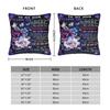 Mother's Day  Pillowcase Polyester Cushion Cover Decorative Letter From Daughter Throw Pillow Case Cover Home Square 45X45cm
