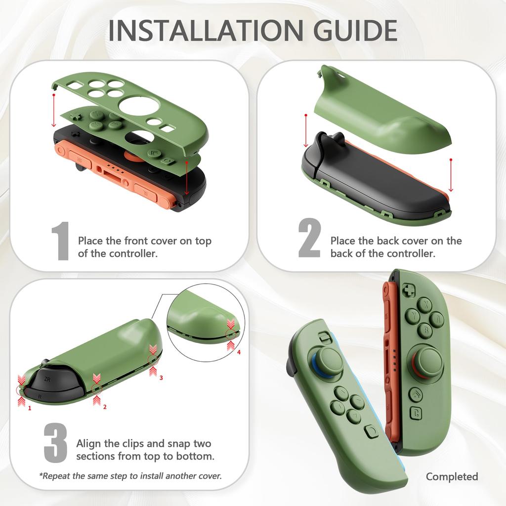 PlayVital Hard Cover Protective Case for Nintendo Switch 2 Dock Foldable Stand Thumb Grips Matcha Green (2025), Compatible, & –