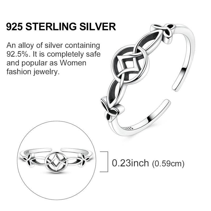 Copper Original Celtic Knot Opening Ring Women'S Anniversary Gift Engagement Rings For Women Mens Jewelry