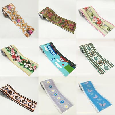 10M PVC Selbstklebende Taille Linie Tapetenränder Wandaufkleber Wasserdichte Wandpaste Badezimmer Wanddekor Rahmen Sockellinie