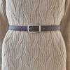 Fashionable Twolayer Leather Waist Belt For Women With Durable Alloy Buckle For Daily Use