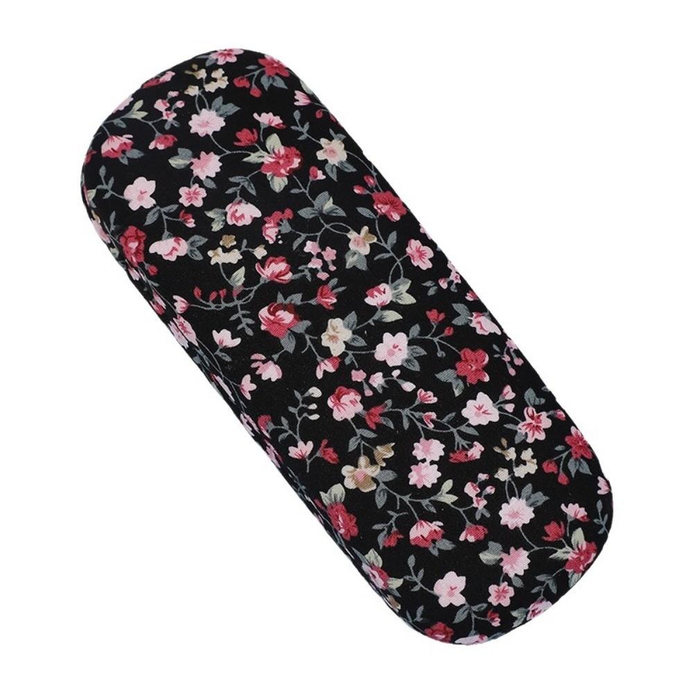 Anti Pressure Retro Floral Glasses Case Hard Shell Reading Glasses Box  Eyewear Accessories