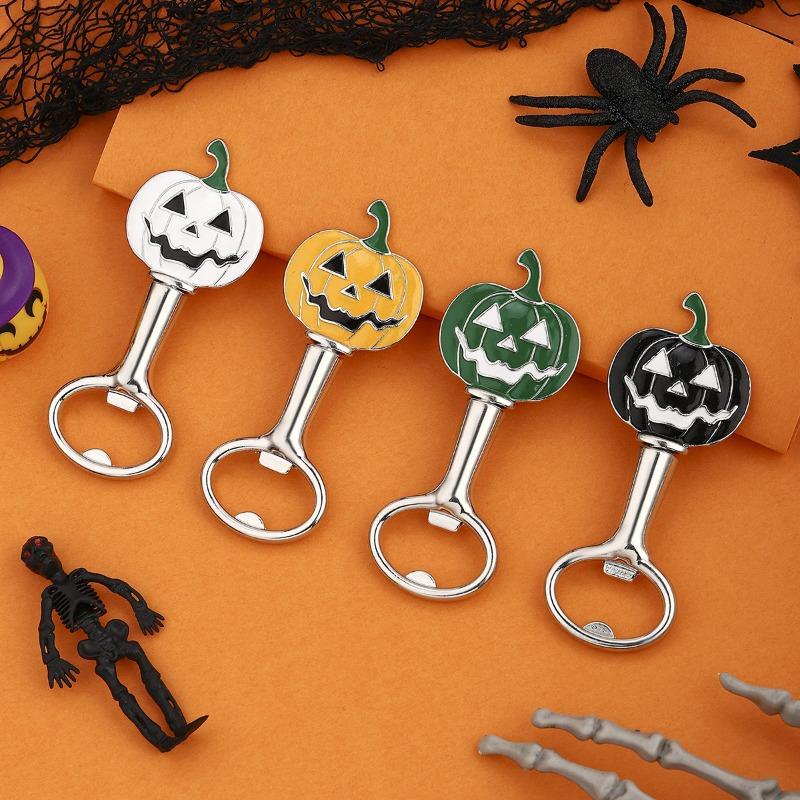 Halloween Small Gifts: Pumpkin-shaped Bottle Opener, Zinc Alloy Beer Bottle Opener