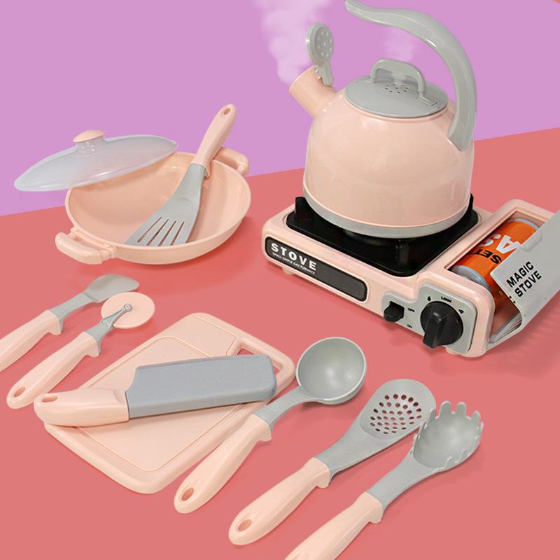 Children's Hot Pot Pretend Play Set: Realistic Kitchen Cookware for Kindergarten and Dollhouse Fun