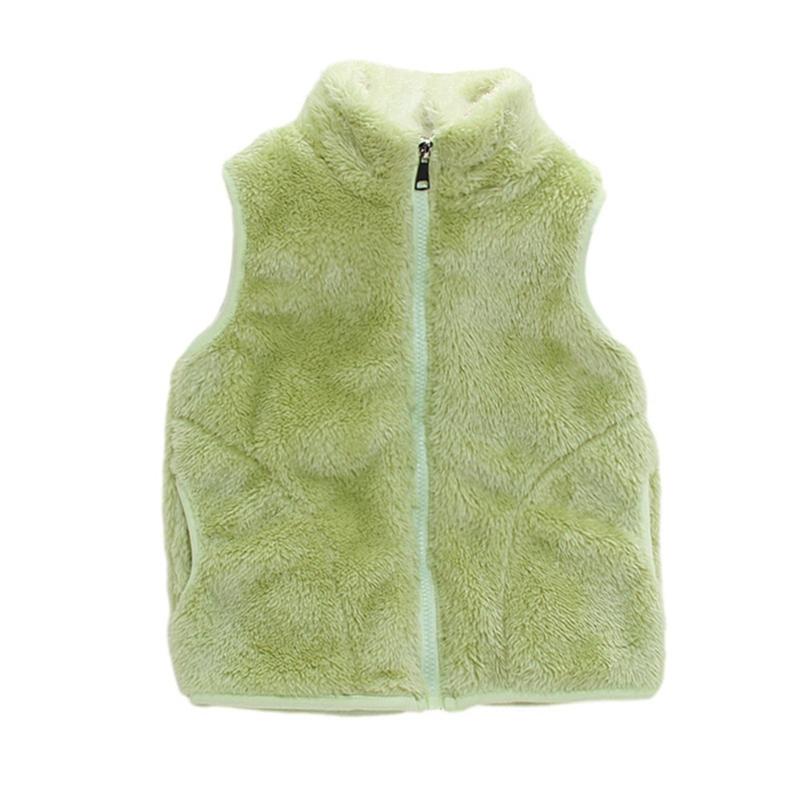 

2-8 Years Kids Plush Zipper Vest 90