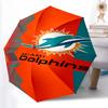 Printed Miami Dolphins logo Folding Umbrella,Outdoor,Leisure,And Travel Umbrella,Durable Umbrella Fabric,Birthday And Holiday Gift